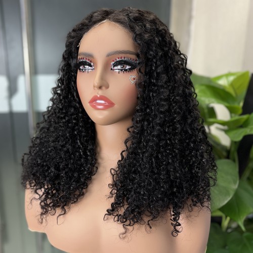 5x5 Glueless Double Drawn Pissy Curl Transparent Lace Closure Wig | Human Hair Wig | Lace Front